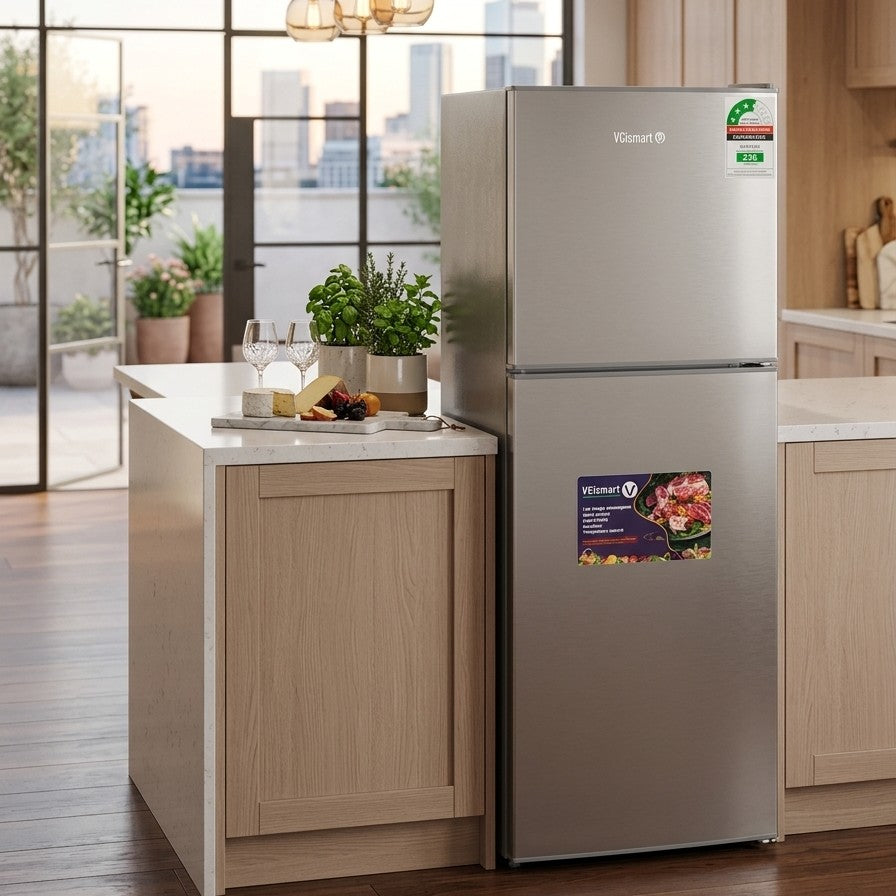 172L Top Mount Double Door Fridge VL-BCD172