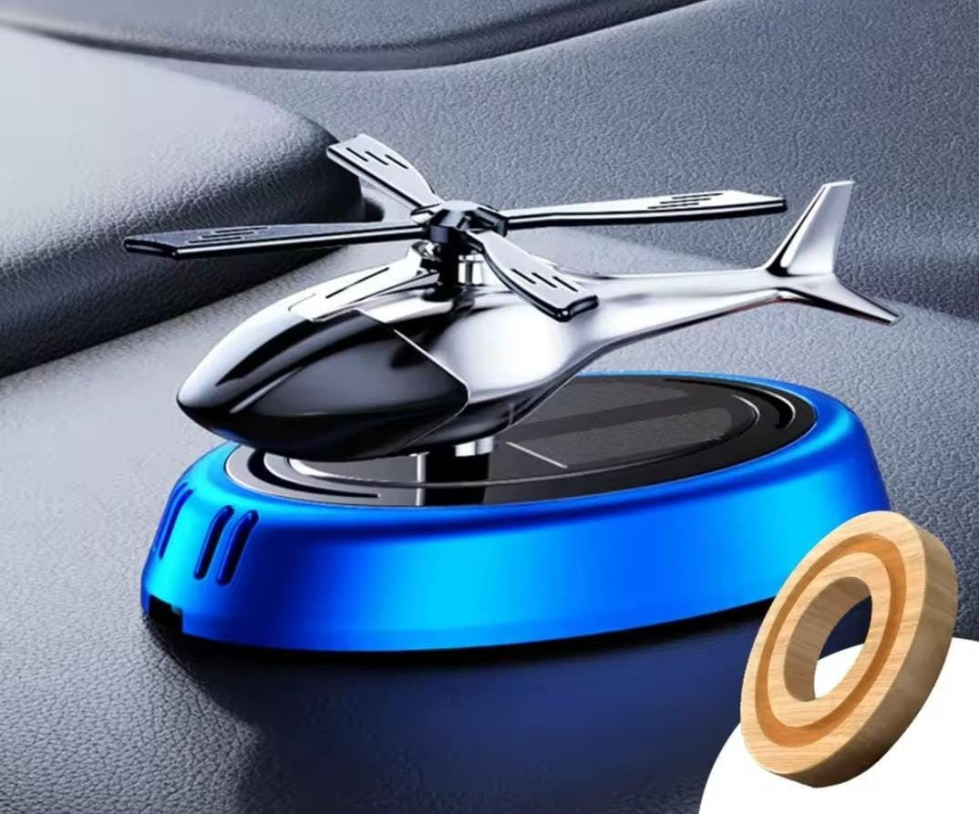 Solar-Powered Helicopter Car Air Freshener