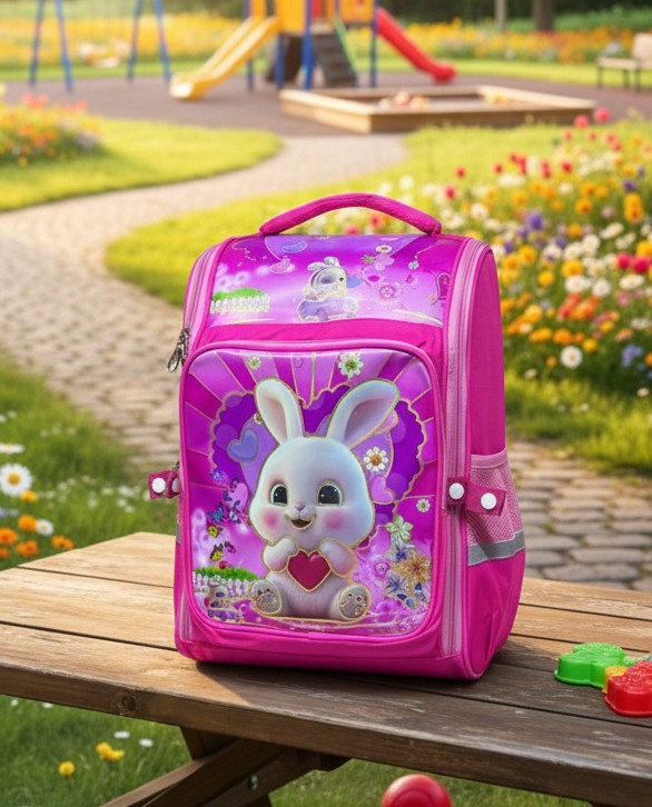 Heavy capacity Oxford school backpack for grade 1 to 6 students