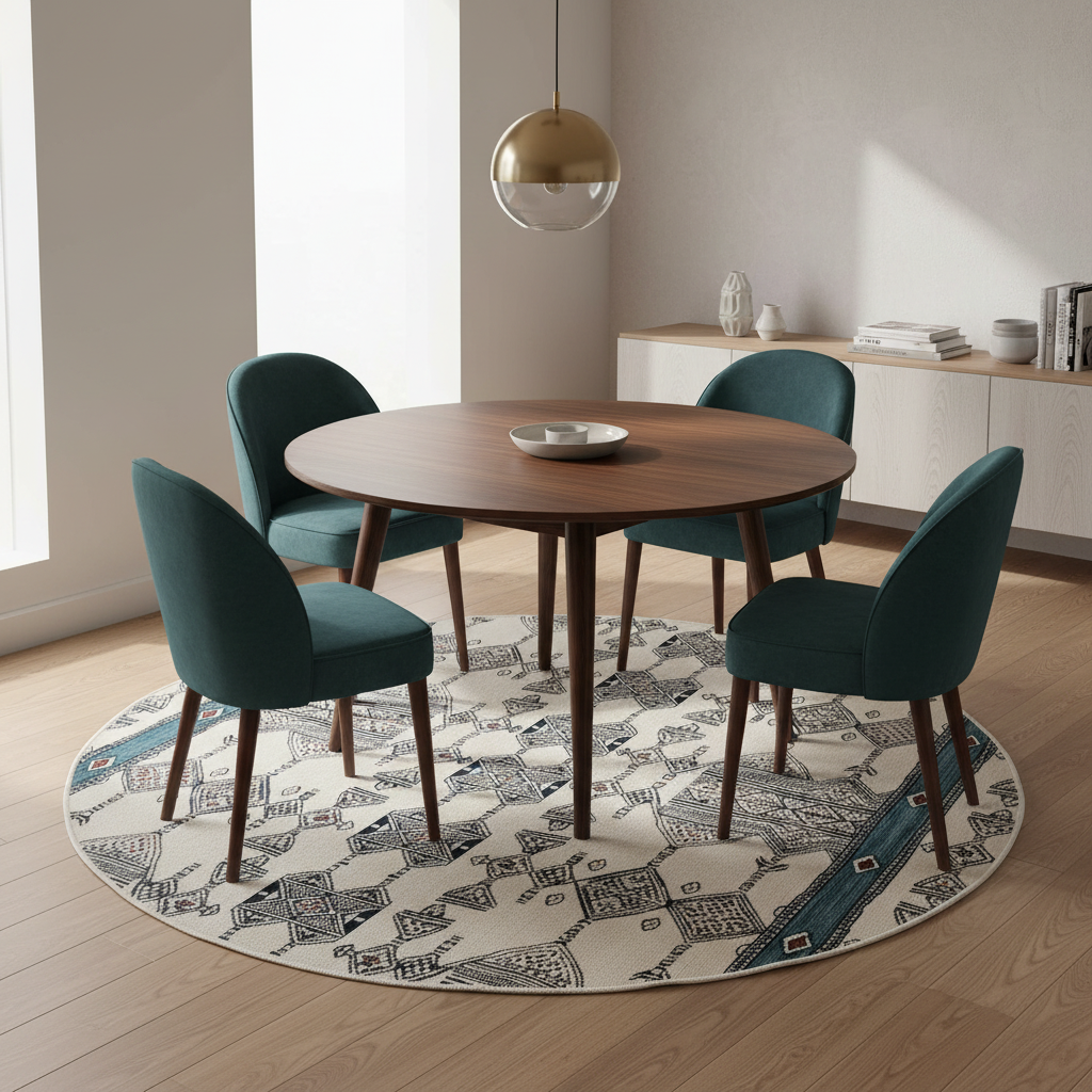 Round Outdoor Polypropylene Rug