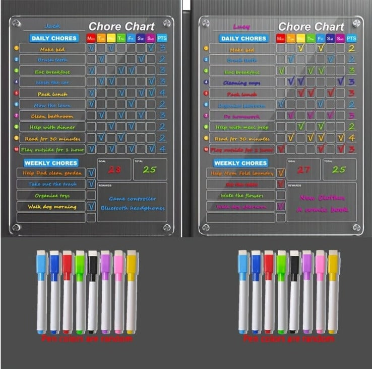 Magnetic Chores Planner Board