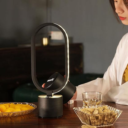 USB powered LED table lamp with switch control and warm-white or white light options, size 33.5 × 12.5 cm