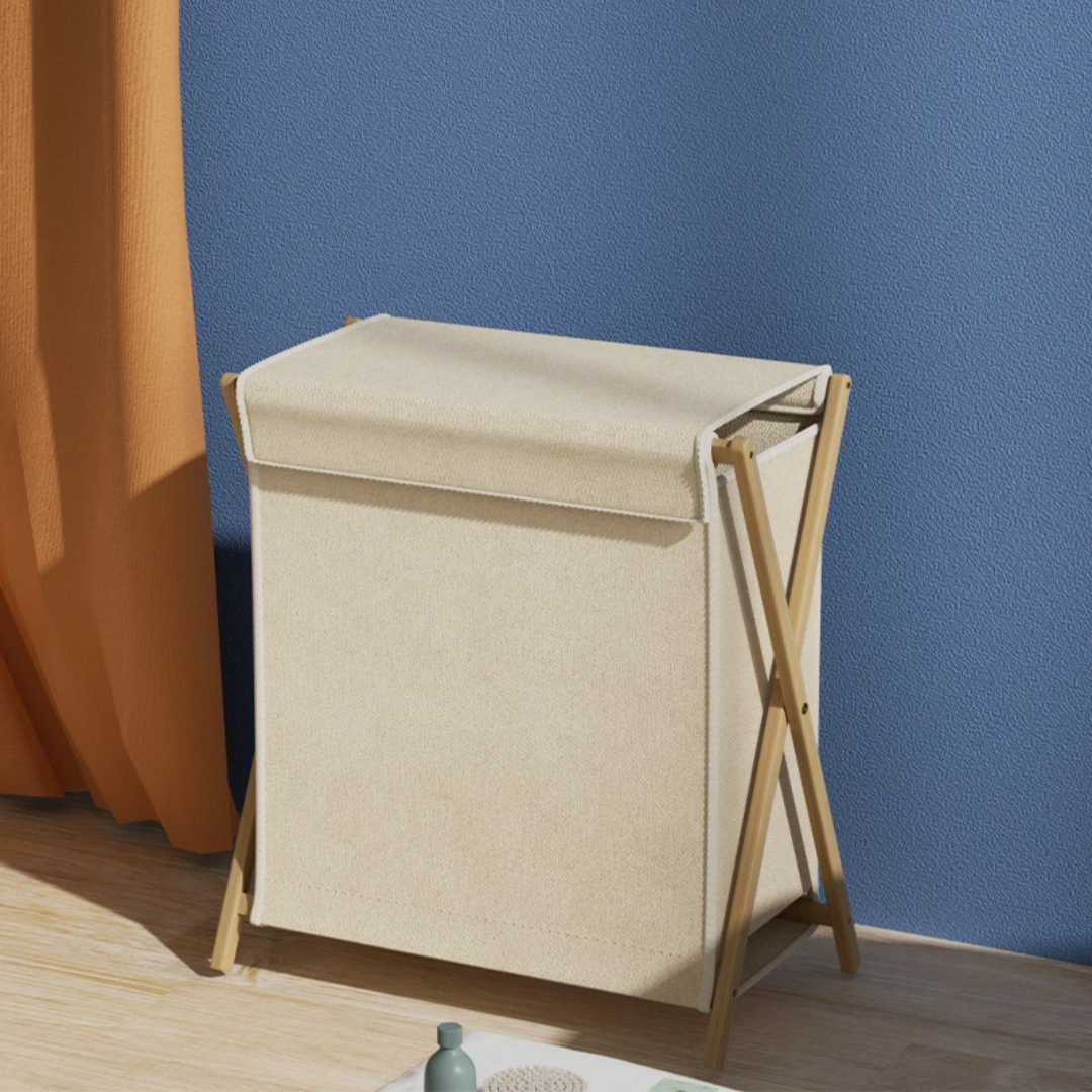 Foldable Laundry Hamper with Cover Lid