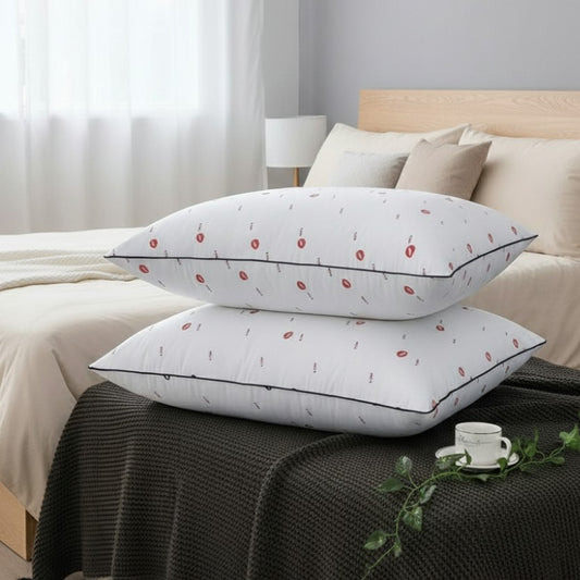 Cotton pillow 20x26 inches fully filled with pure fibre for comfortable sleep
