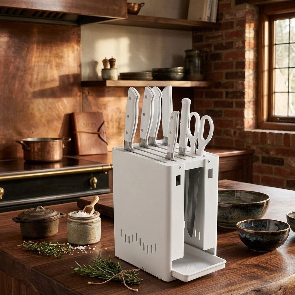 10Pc Multifunctional Kitchen Knife Block Organizer