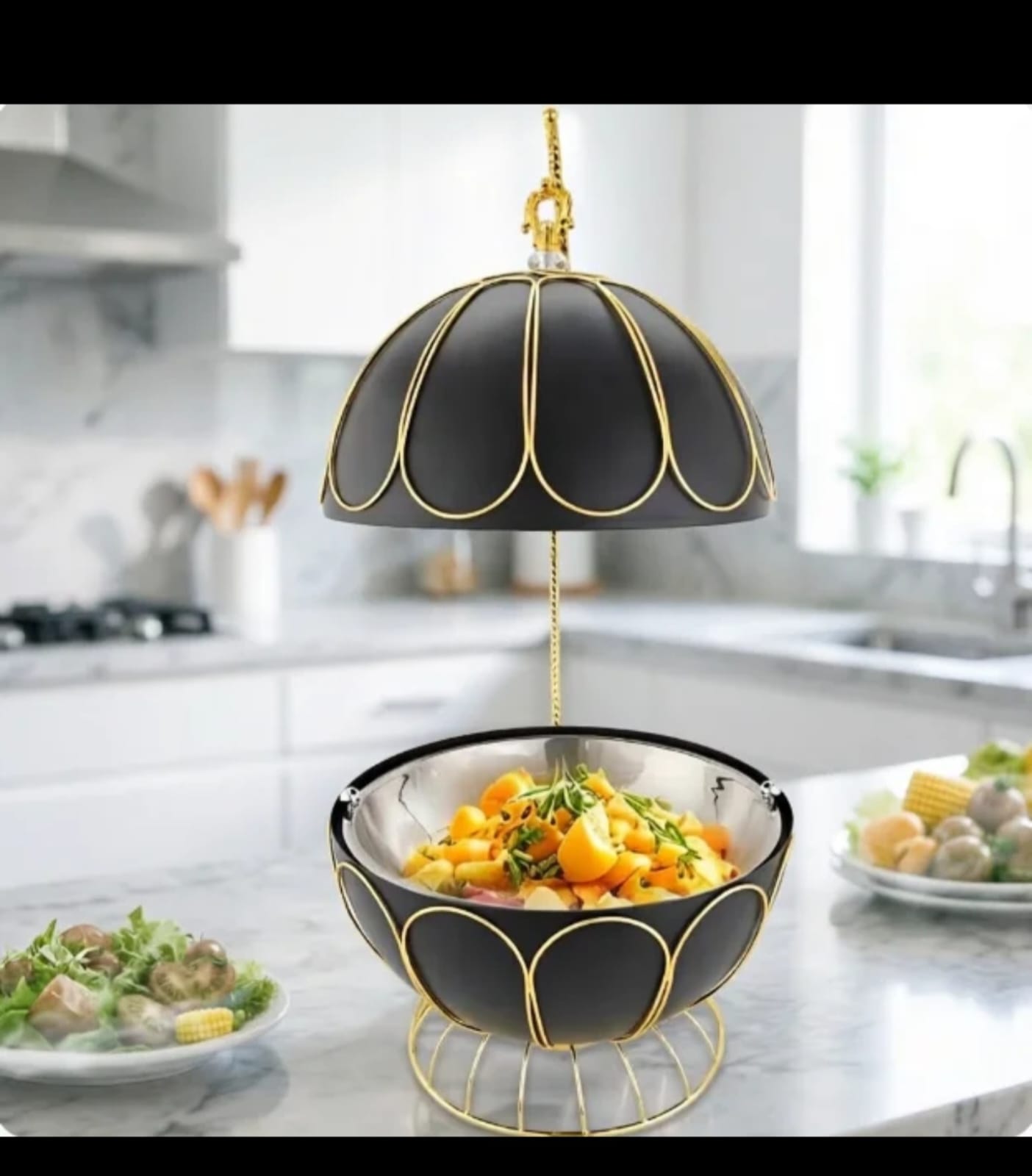 8 Litre Egg Shaped Round Chafing Dish Food Warmer