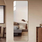 120 × 40 cm rectangular unbreakable acrylic self adhesive mirror for walls, doors, wardrobes, and closets.