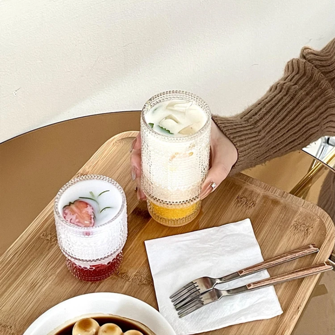 Thick Glass Smoothie Cup