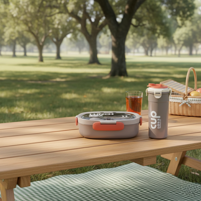 Lunch Box Set With Water Bottle