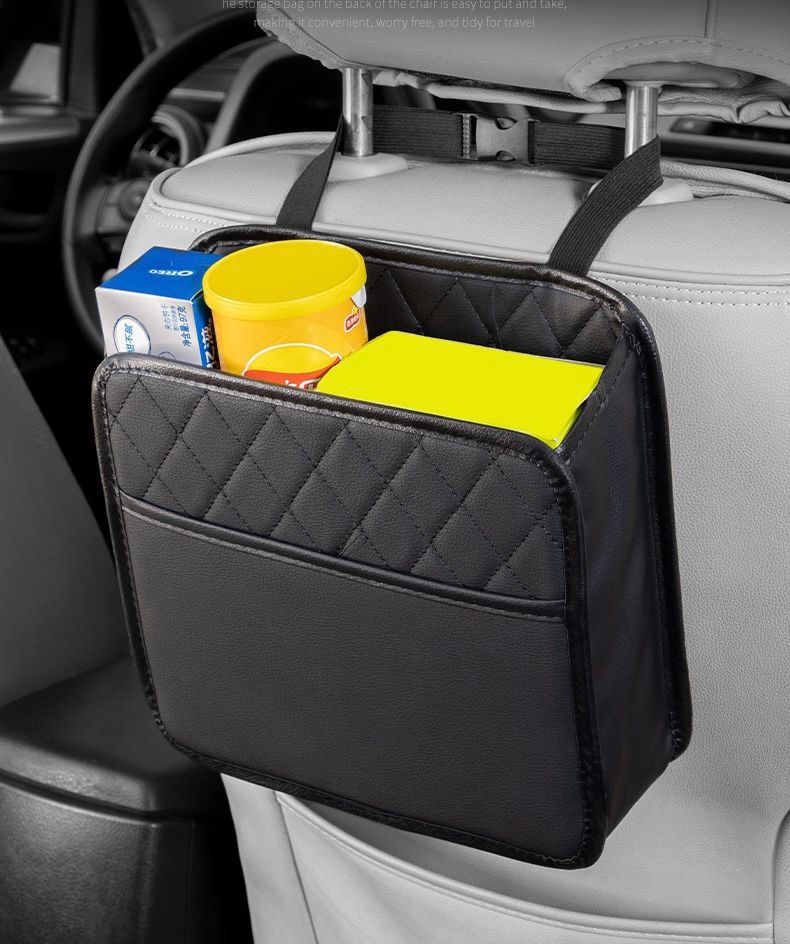 Gemelli Collections car back seat organizer with multiple compartments for storage