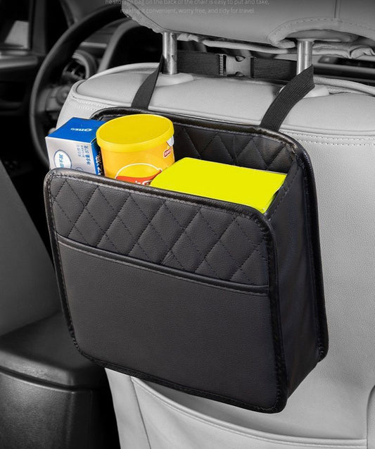 Gemelli Collections car back seat organizer with multiple compartments for storage