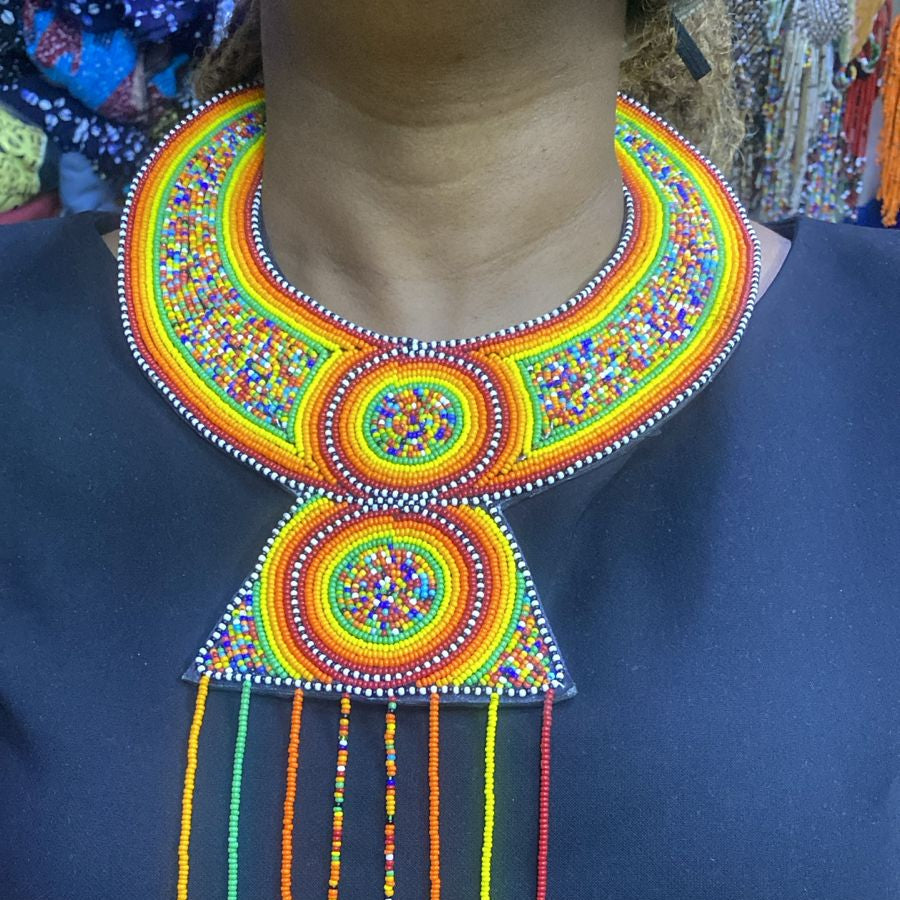 Maasai Ceremonial Handcrafted African Beaded  Necklace