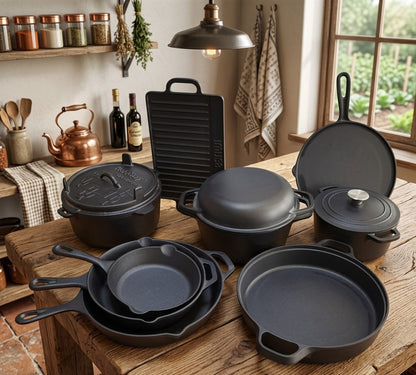 preseasoned cast-iron cookware set