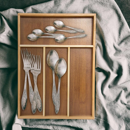 Bamboo Cutlery Tray