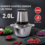 Sokany 2.0 litre 300W electric chopper grinder with stainless steel bowl