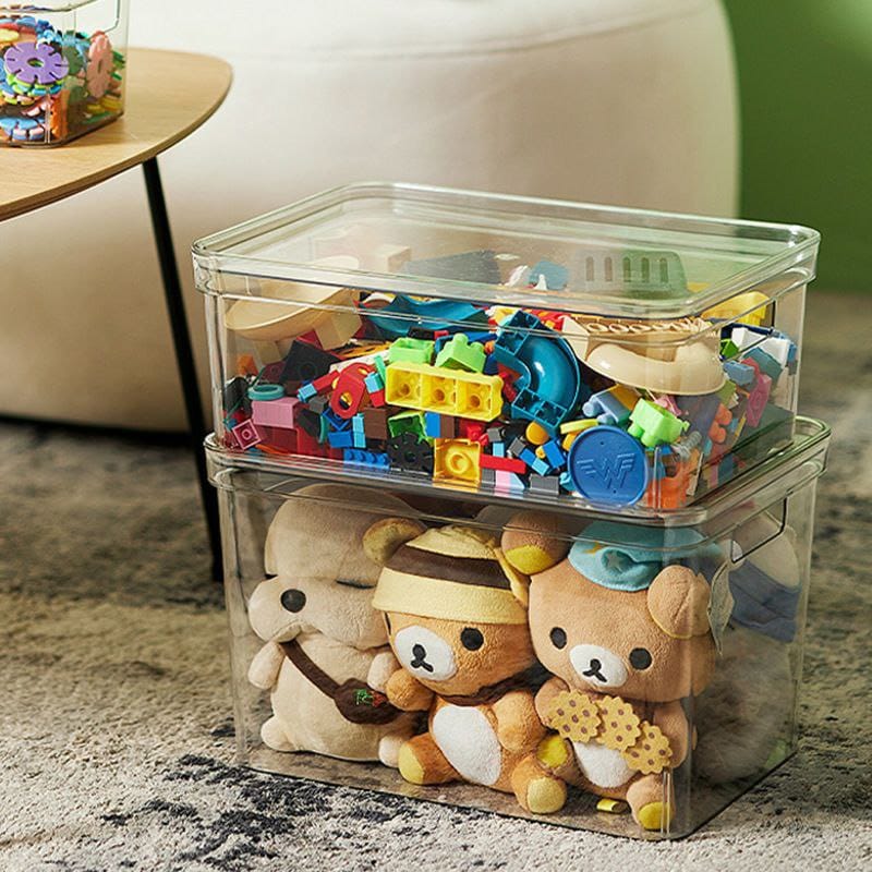 Acrylic Storage Containers Set With Side Handle Holes