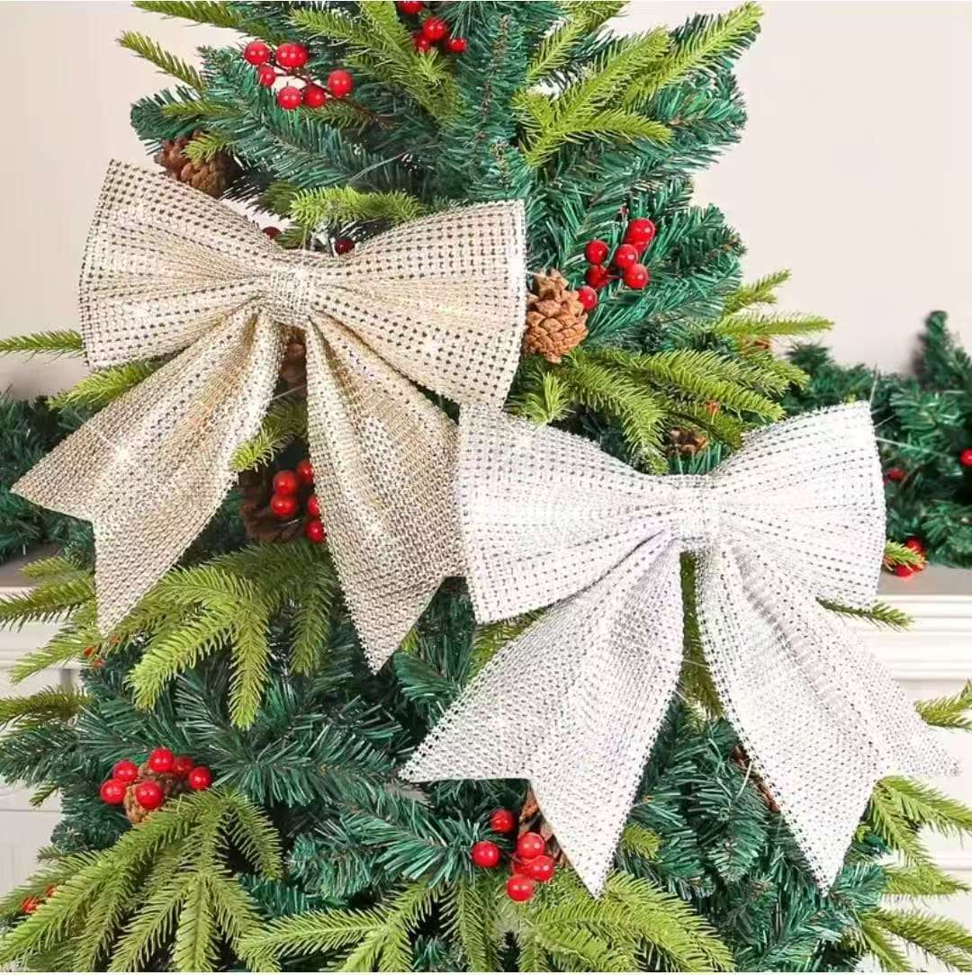 Christmas Diamond Ribbon Bows