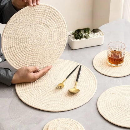 6Pcs Woven Dining Table Placemats