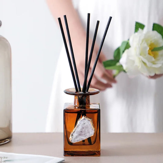 120ml aromatherapy reed diffuser with natural reeds for home and office fragrance
