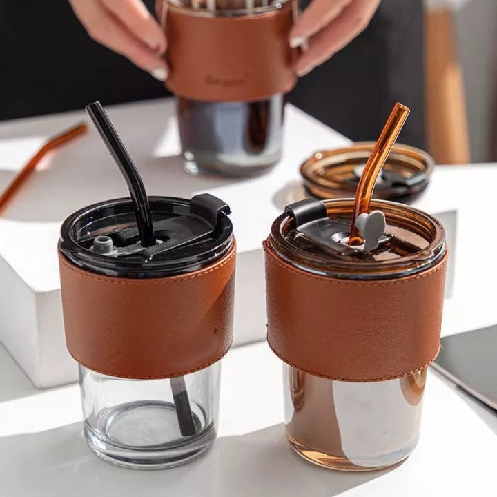 Glass Smoothie Cup