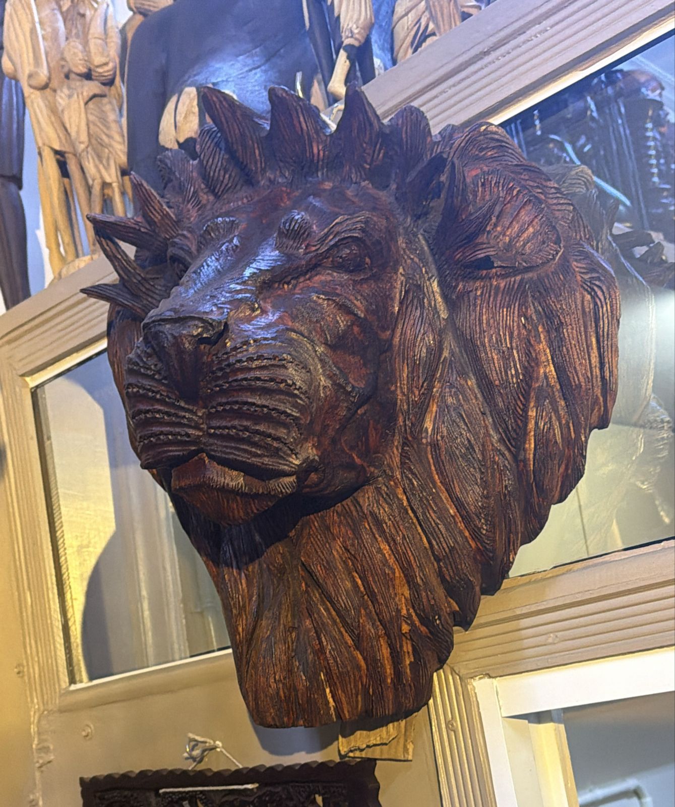 Lion Head Wall Sculpture