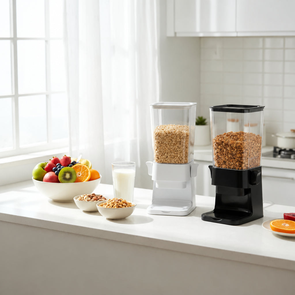 5.5 litre cereal dispenser in white and black, ABS and PP - available in Nairobi, Kenya