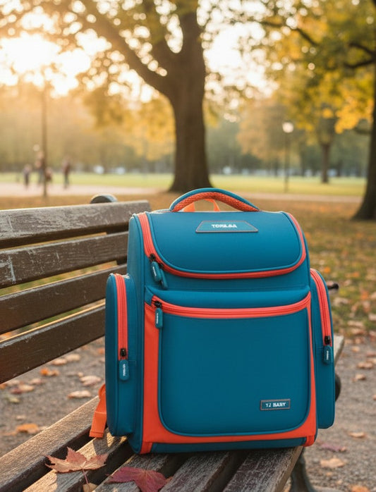 Waterproof YJ children’s school bag in red, pink, or blue with durable Oxford material