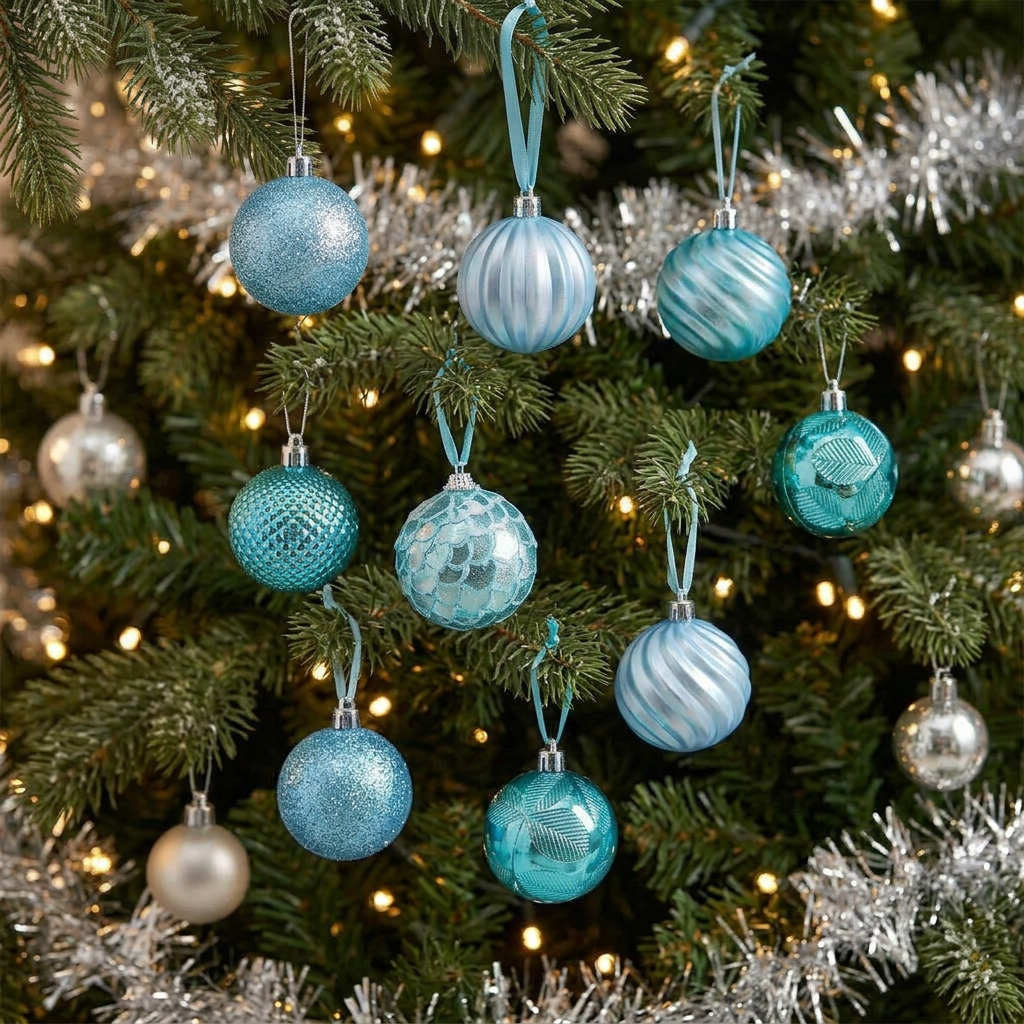 6cm Christmas Baubles Set of 12