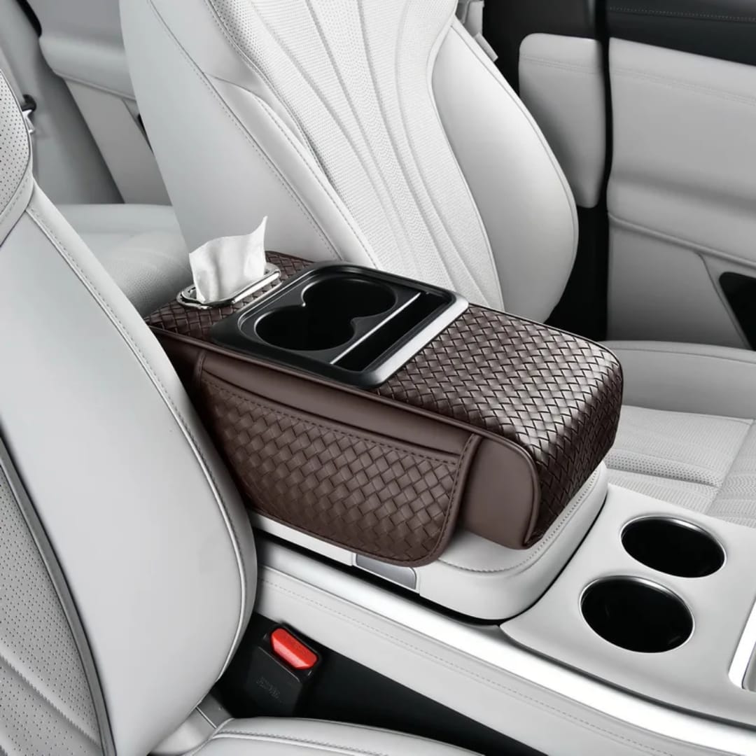 Console Armrest Cushion with 2 Cup Holders