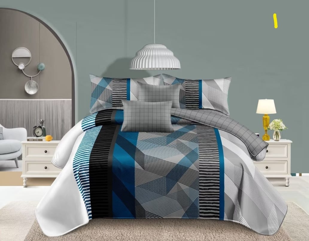 Cotton Flowered Duvet Cover Set