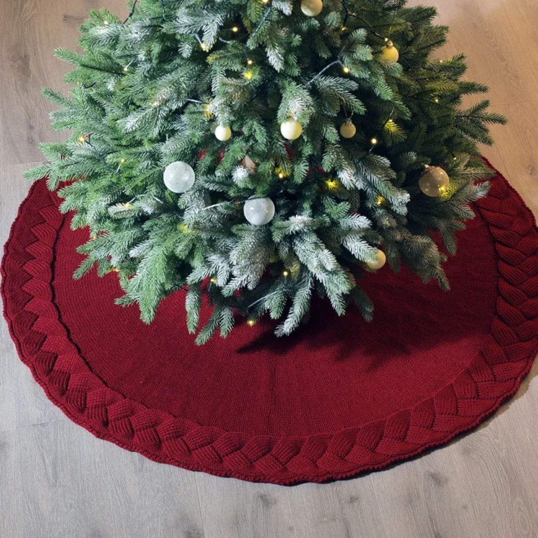 Christmas Knitted Tree Skirt (122cm)