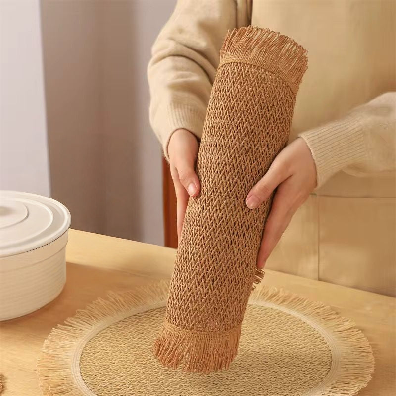6 Piece Nordic Tassel Woven Table Mat Set