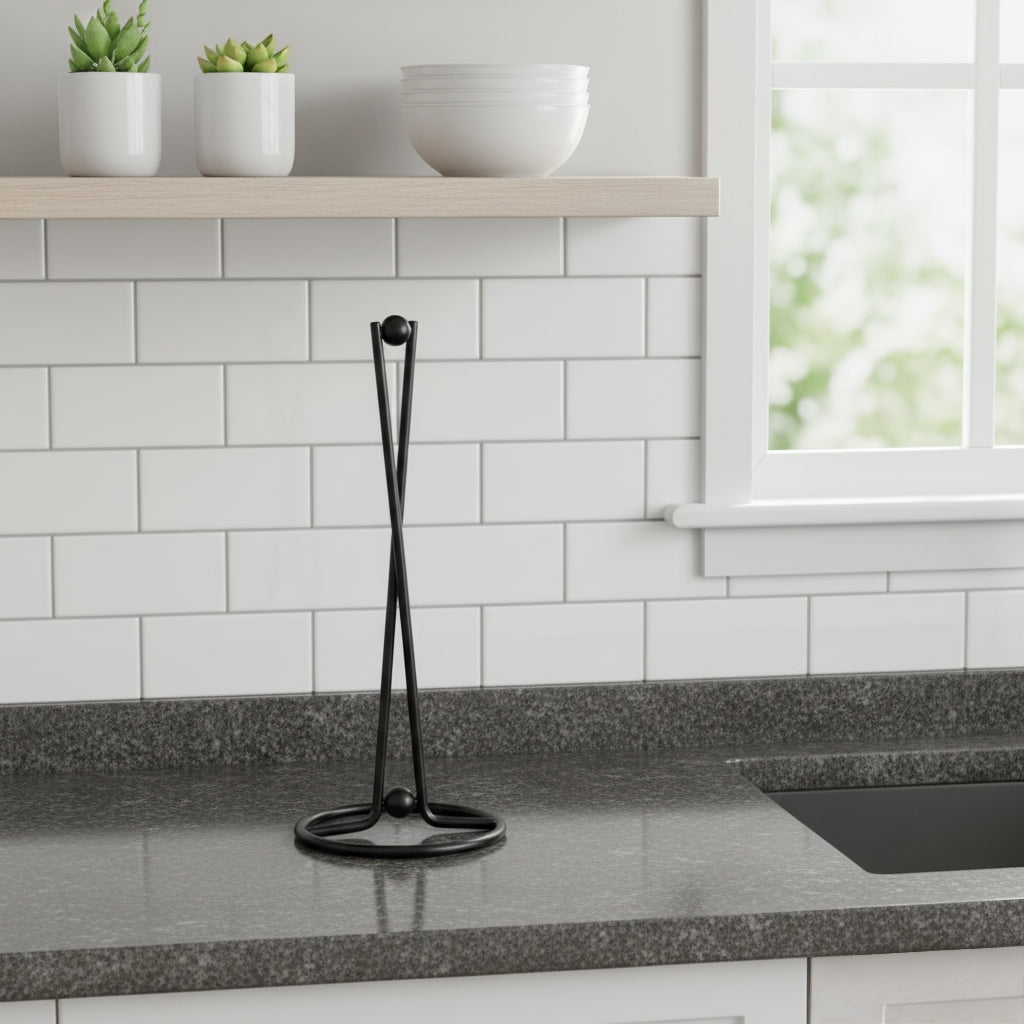 Vertical Iron Paper Towel Holder