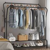 Curved Double Clothes Rack