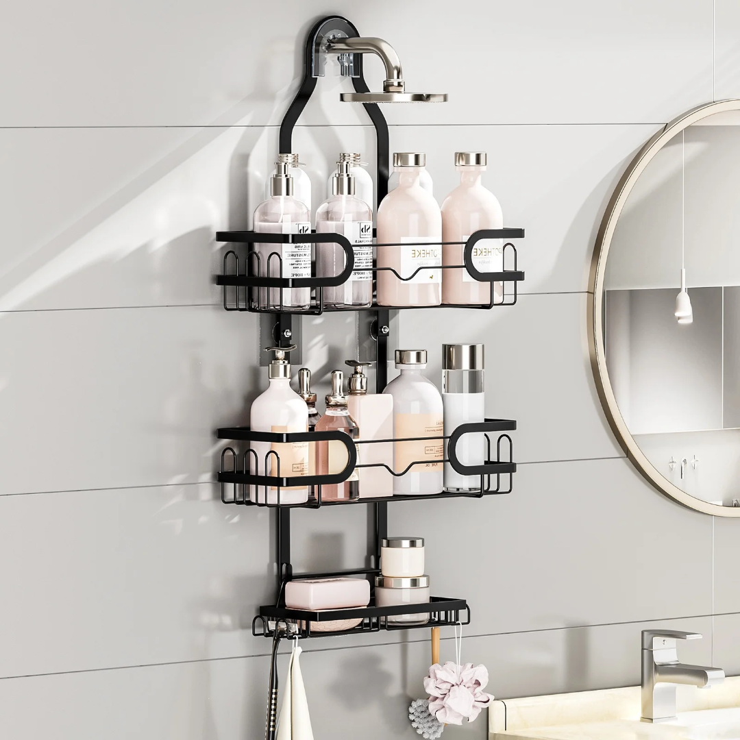 Wall-Mounted Shower Organizer Rack