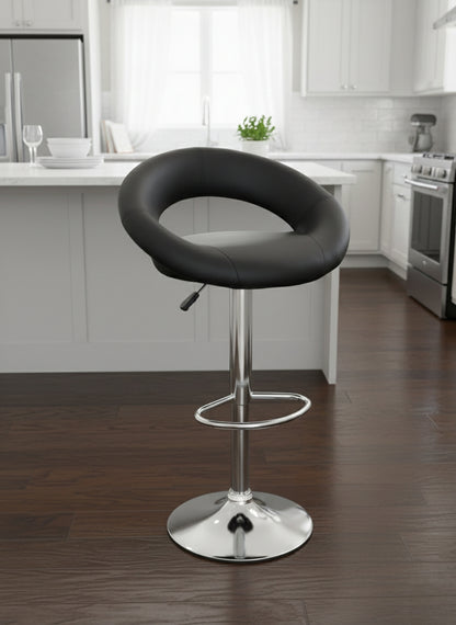 Modern adjustable bar stool with sleek contemporary design