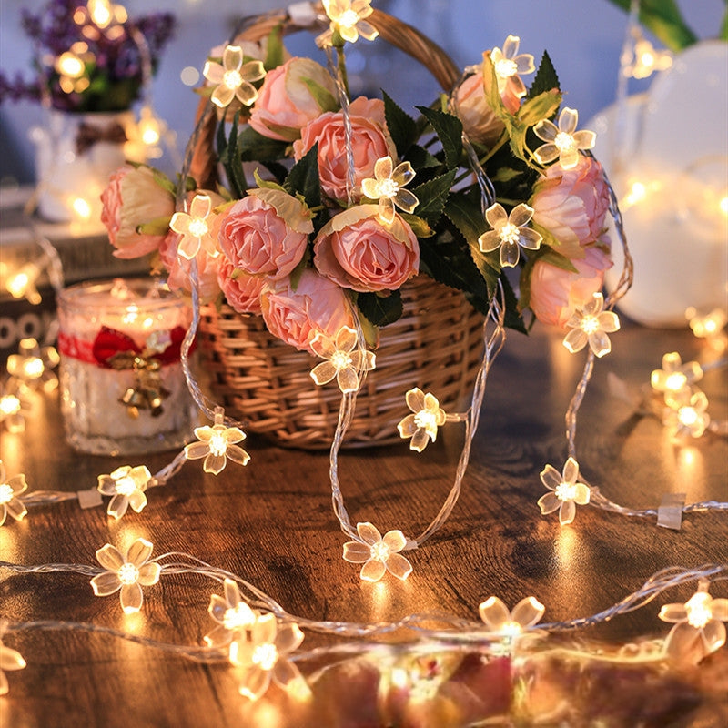 Christmas Flower Shaped Led Fairy Lights With Remote