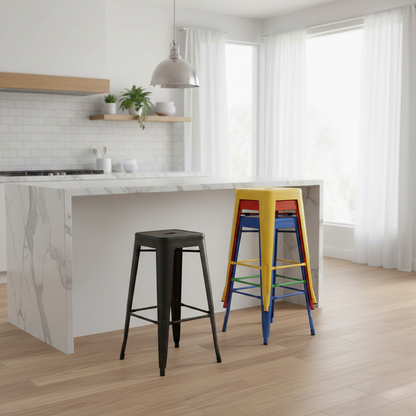 Metallic Kitchen Island Stool