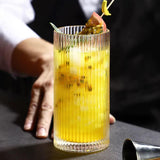 Ribbed Aesthetic Highball Glass – Set of 6