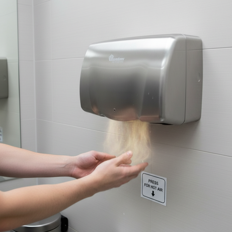 Ramtons Stainless Steel Hand Dryer Touch Free Fast Drying – RM/698