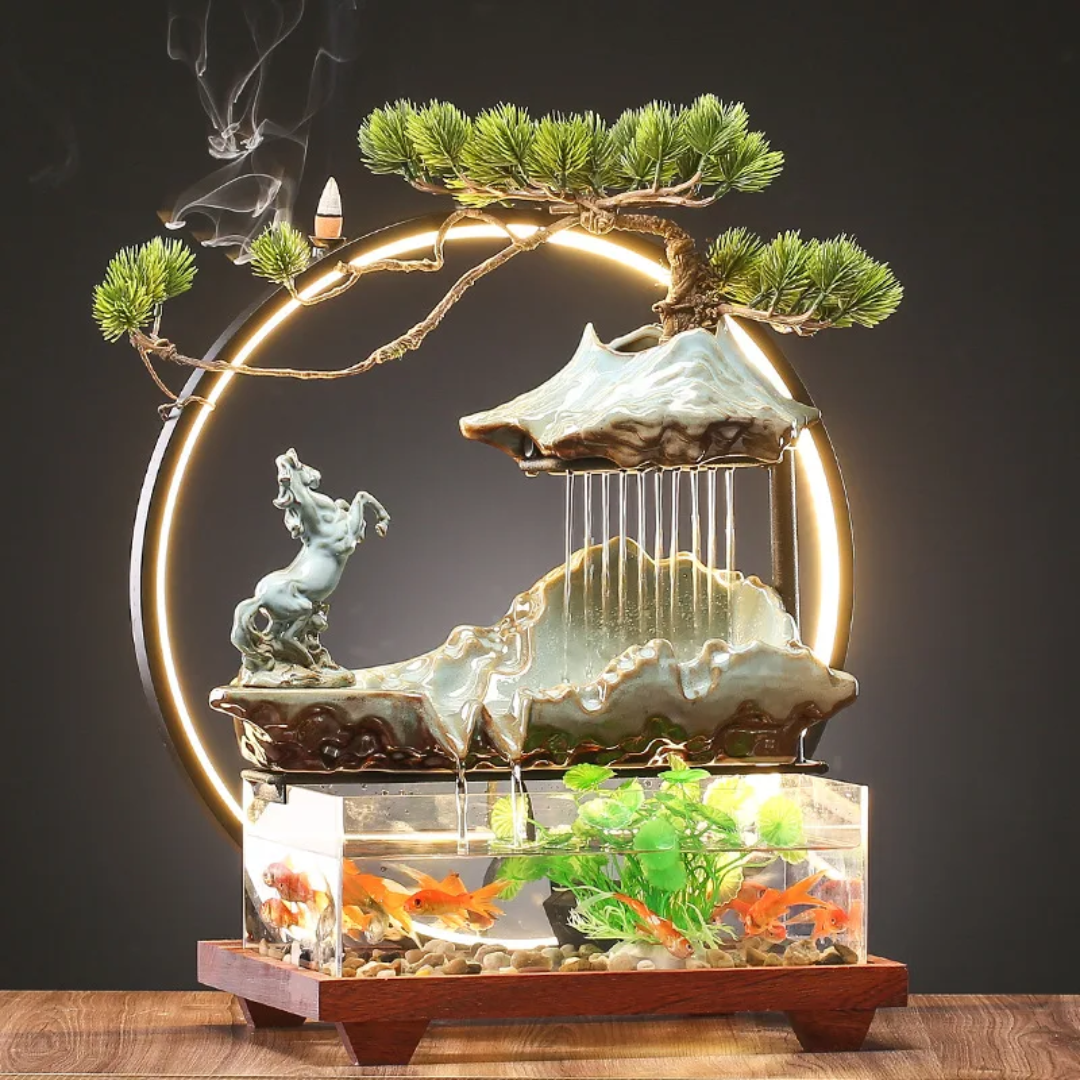 Bamboo Fountain Desktop Fishbowl