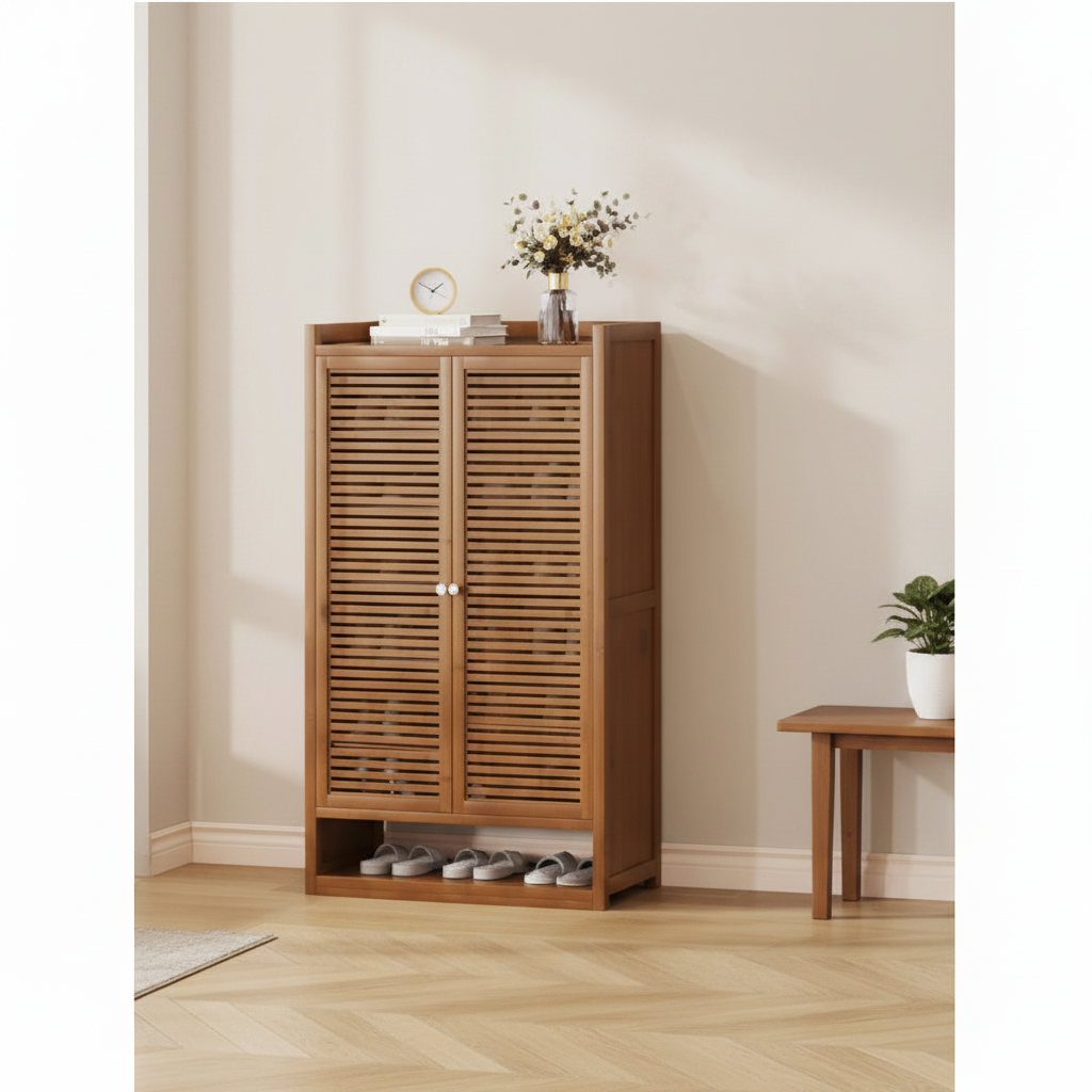 8 Tier Bamboo Shoe Cabinet