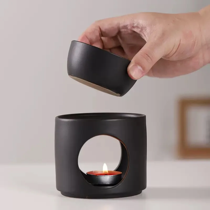 Ceramic Essential Oil Burner with Matte Finish