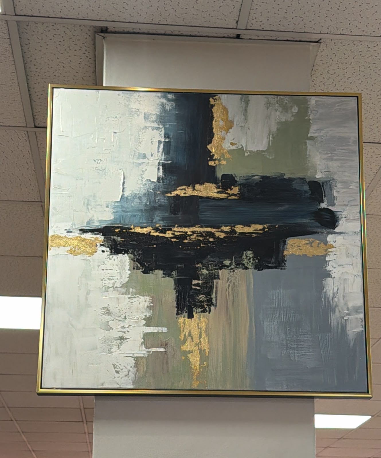 Abstract Oil Painting With Frame