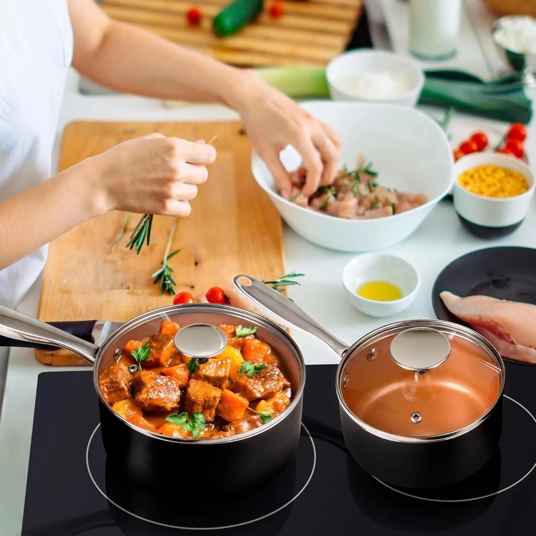 Steel Cooking Pot With 1 Handle