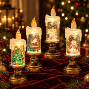Christmas LED Candle Light, Decorative Lamp with Built-In Battery