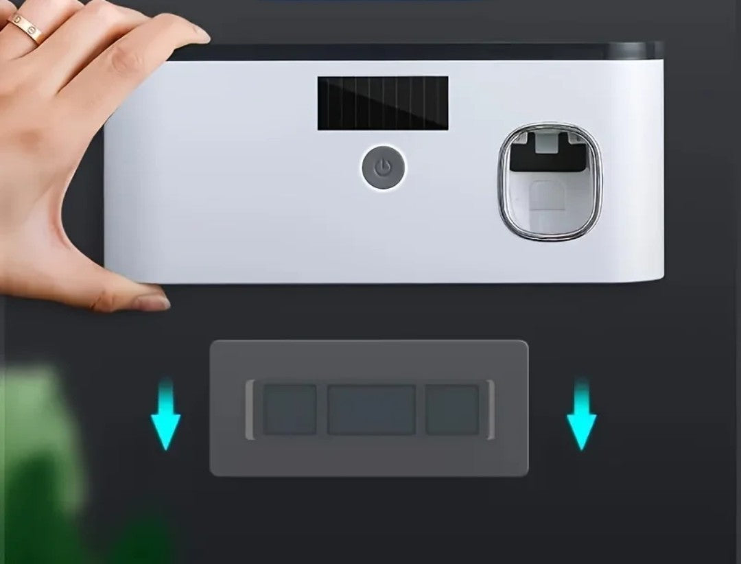Electric Toothbrush UV Sterilizer & Toothpaste Dispenser