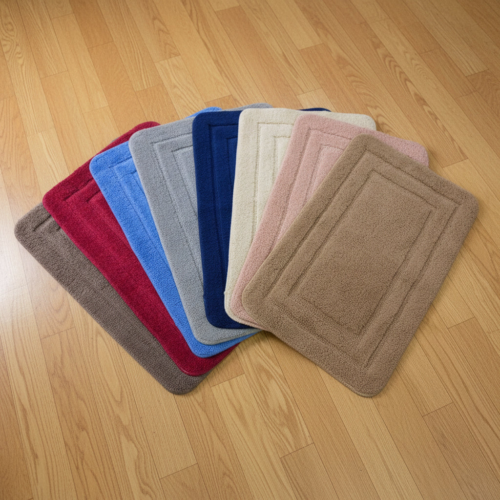 Flocking mat measuring 50 × 80cm for home floor decor