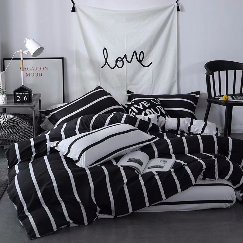 Nordic Cotton Microfiber Duvet Cover Set
