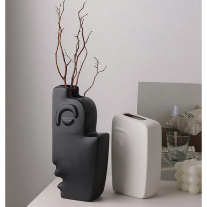Dual Muse Ceramic Vase Set